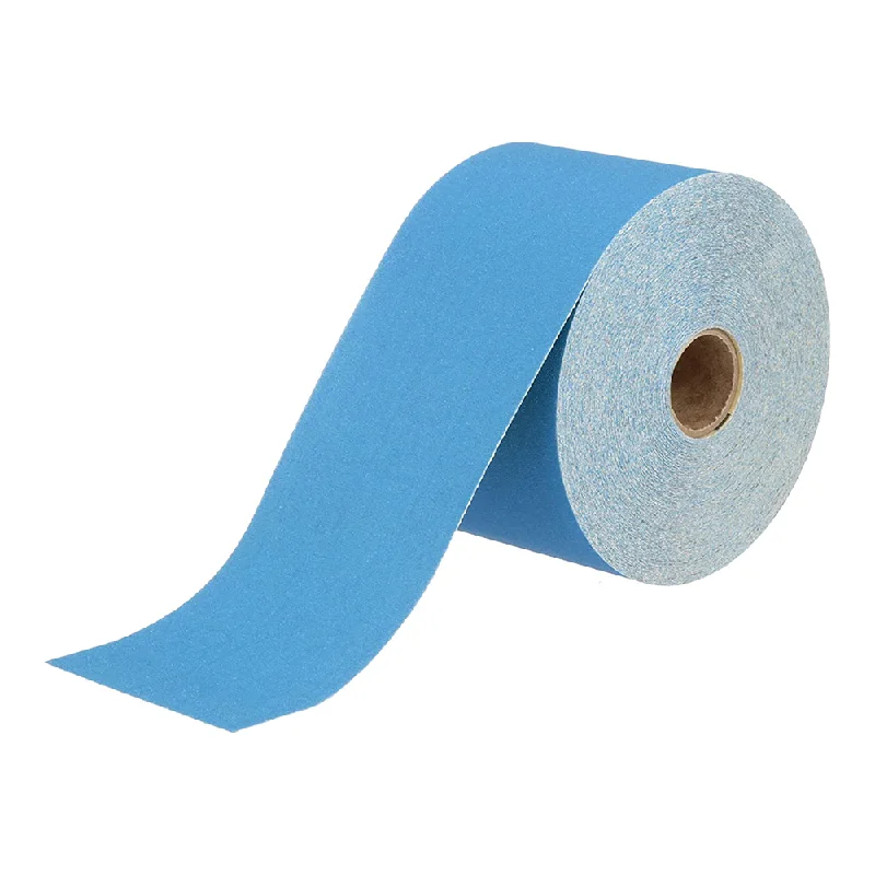 Fine Grit Sandpaper for Smooth Surfaces-REVCUT Blue Hook & Loop Sand Paper P180 Grit 115mm x 25m Roll