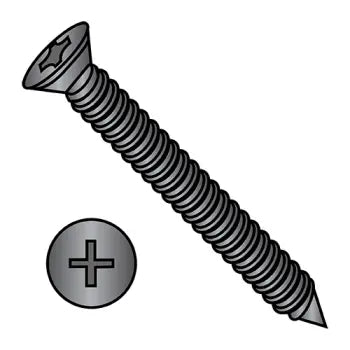 Screws for Cabinet Door Installation-6-18 x 2-1/4 Phillips Trim Head Drywall Screw Fine Thread Black