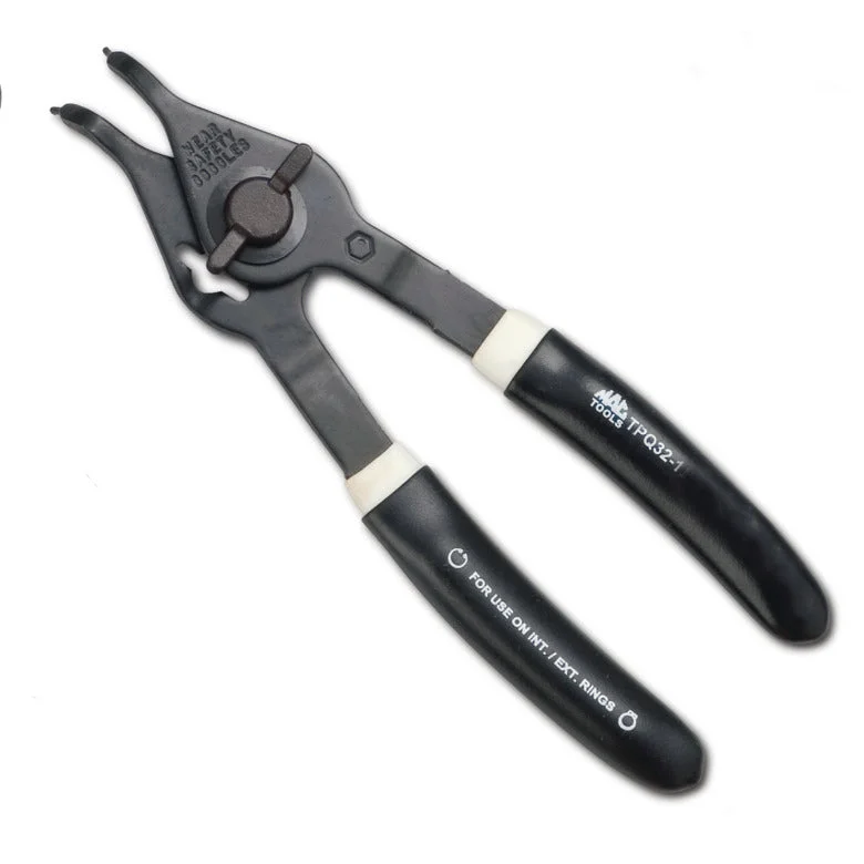 Pliers for Cutting and Gripping Small Parts-45° Quarter-Turn Retaining Ring Pliers 6"