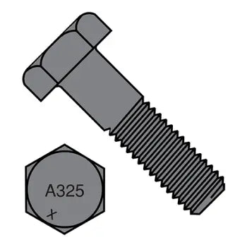 Bolts with Anti-Rust Coating for Longevity-JFAST 8748A325-1 - 7/8-9X3  Heavy Hex Structural Bolts A325-1 Plain Made in North America, Case Quantity: 
50