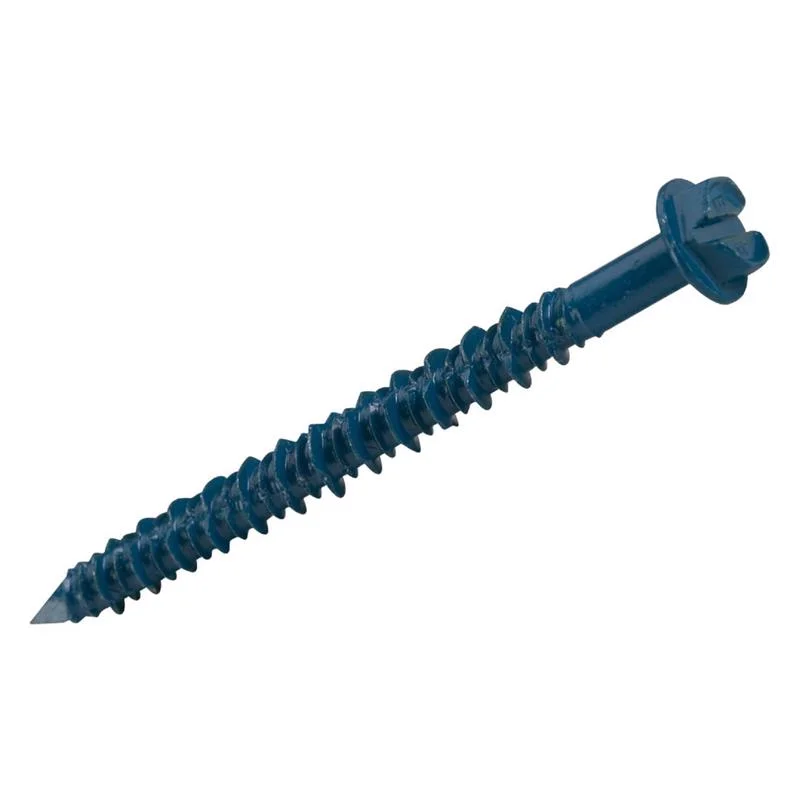 Screws for Use with Power Tools-HILLMAN Tapper 1/4 in. D X 3-3/4 in. L Steel Hex Head Concrete Screw Anchor 100 pk