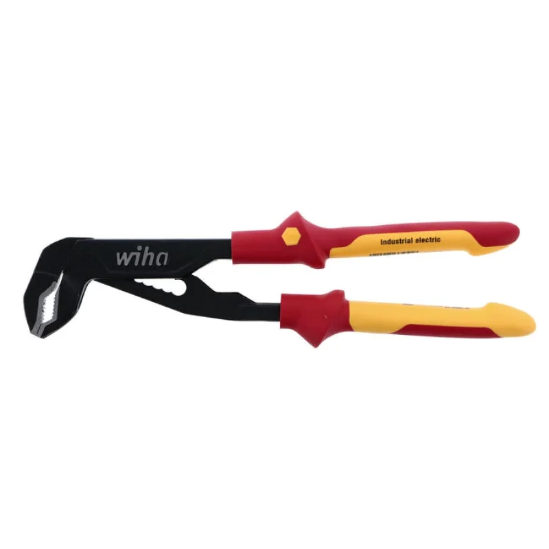 Pliers for Flattening and Pinching-Wiha Tools 32954 Insulated V-Jaw Tongue and Groove Pliers 10 Inch