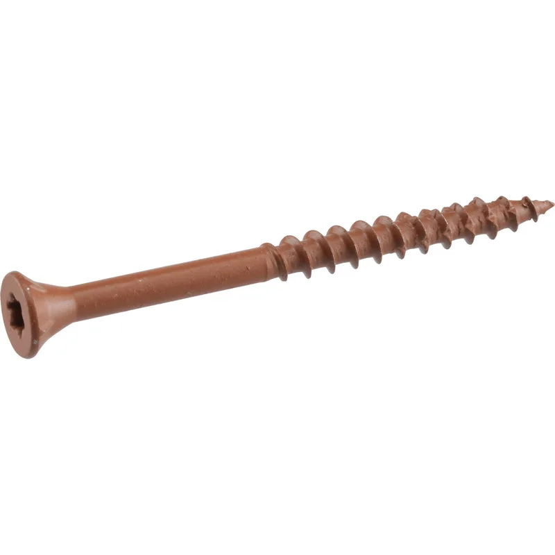 Screws for Cabinet Installation-Deck Plus No. 10  x 2-1/2 in. L Star Flat Head Exterior Deck Screws 5 lb.