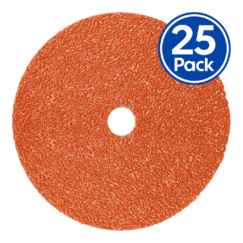 Sandpaper for Restoring Old Wood Floors-3M 987C Cubitron II Fibre Disc 36 Grit 125mm x 22mm x 25 Pack Sanding Abrasives