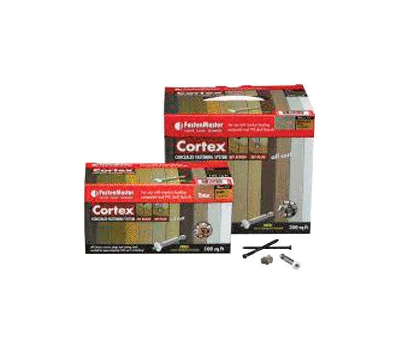 Screws for Installing Ceiling Fans-FastenMaster Cortex 2-3/4 in. L Spiced Rum Torx Ttap Star Head Deck Screws and Plugs Kit 1 pk