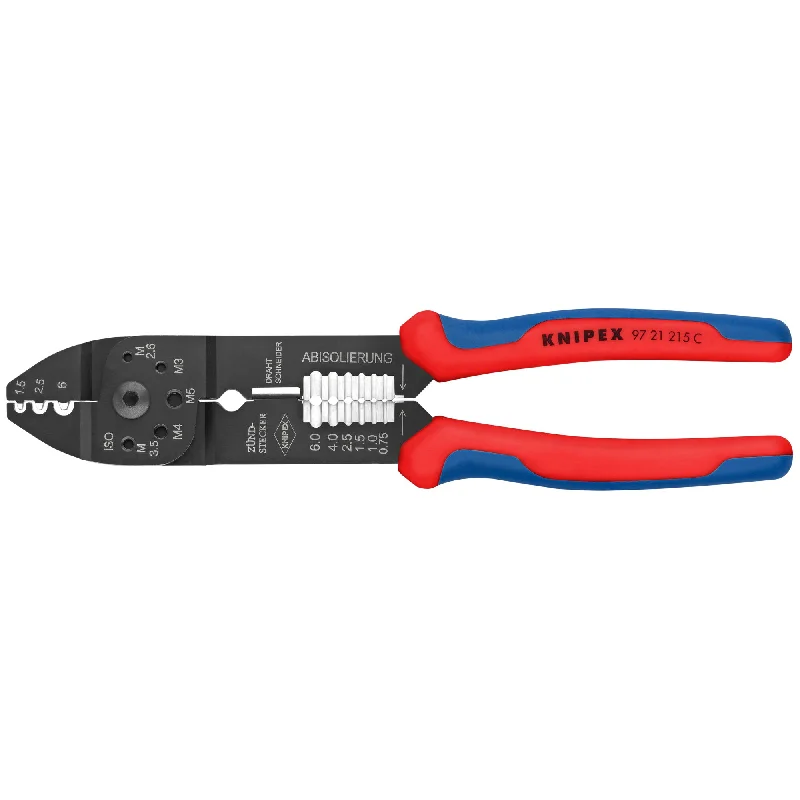 Pliers for Use in Tight Spaces-Knipex 97 21 215 C 9" Crimping Pliers