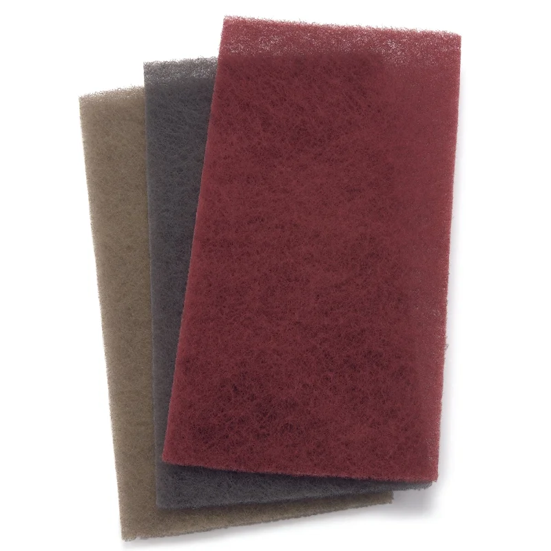 Sandpaper for Sanding Auto Parts Before Painting-Total Nonwoven Scuff Sanding Pad - 4-1/2" x 9" - 3 Pack