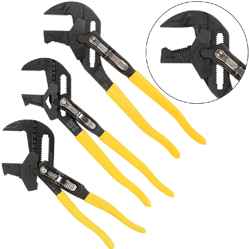 Best Pliers for Home Repairs-Klein Tools D53003KIT Plier Wrench Set, 3 Pc.