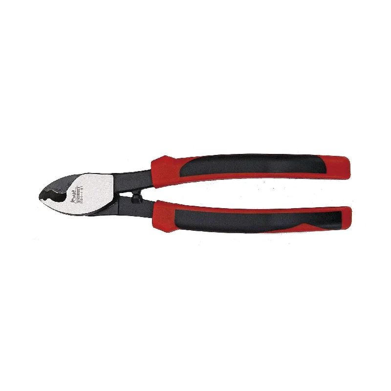 Compact Pliers for Easy Storage-Teng Tools 8 Inch TPR Grip Handle Cable Cutters for Cutting Copper & Aluminum - MB444-8T