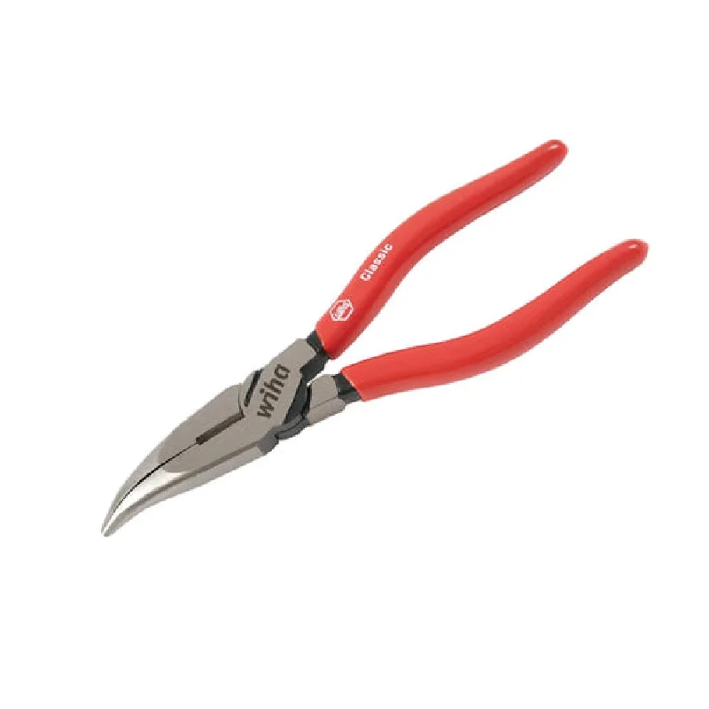 Pliers for DIY Home Projects-Wiha Tools 32625 Classic Grip Bent Long Nose Pliers 8 Inch