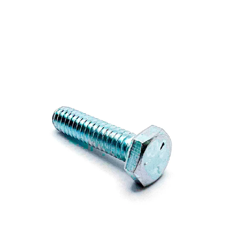 Bolts for Tightening Large Machines-1/4-20 x 1in UNC Grade 5 Hex Cap Screw Clear Zinc