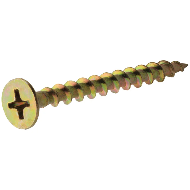 Screws for Building Strong Structures-HILLMAN No. 8 X 3 in. L Phillips Zinc-Plated Coarse Wood Screws 50 pk