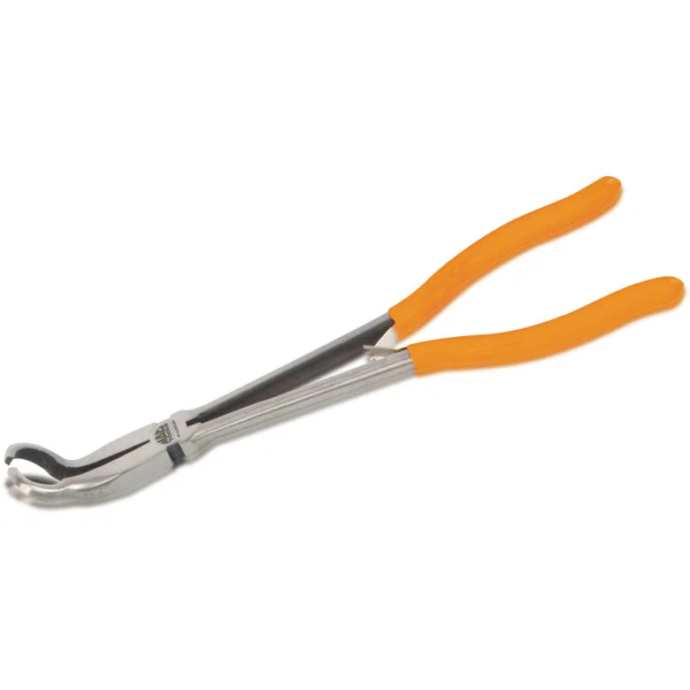 Long Nose Pliers for Fishing Hook Removal-Long-Reach Gripping Pliers 11" - Large (3/4") - Orange