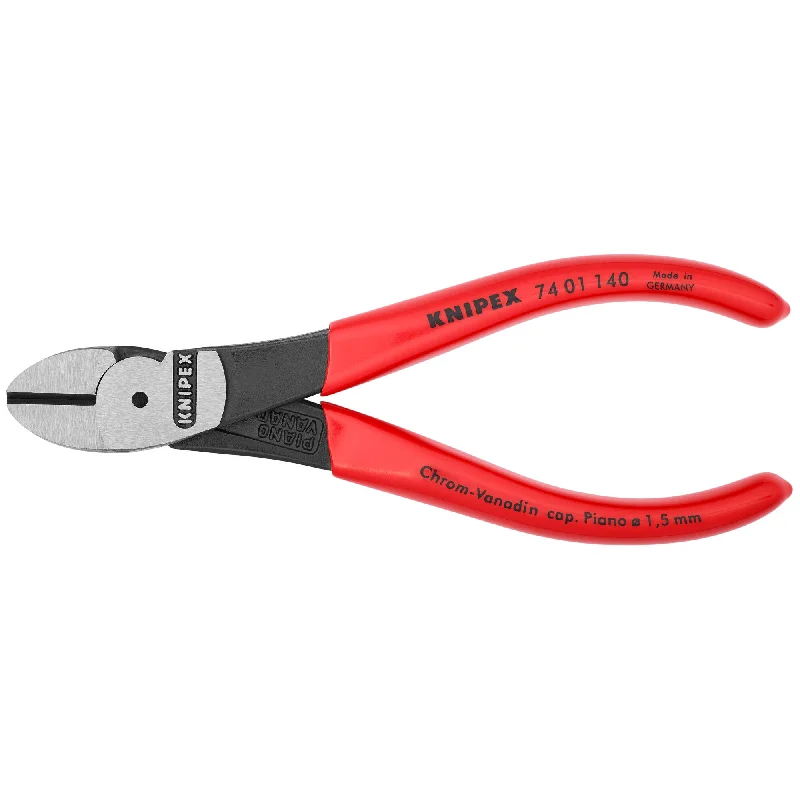 Professional Pliers for Industrial Use-Knipex 74 01 140 5 1/2" High Leverage Diagonal Cutters