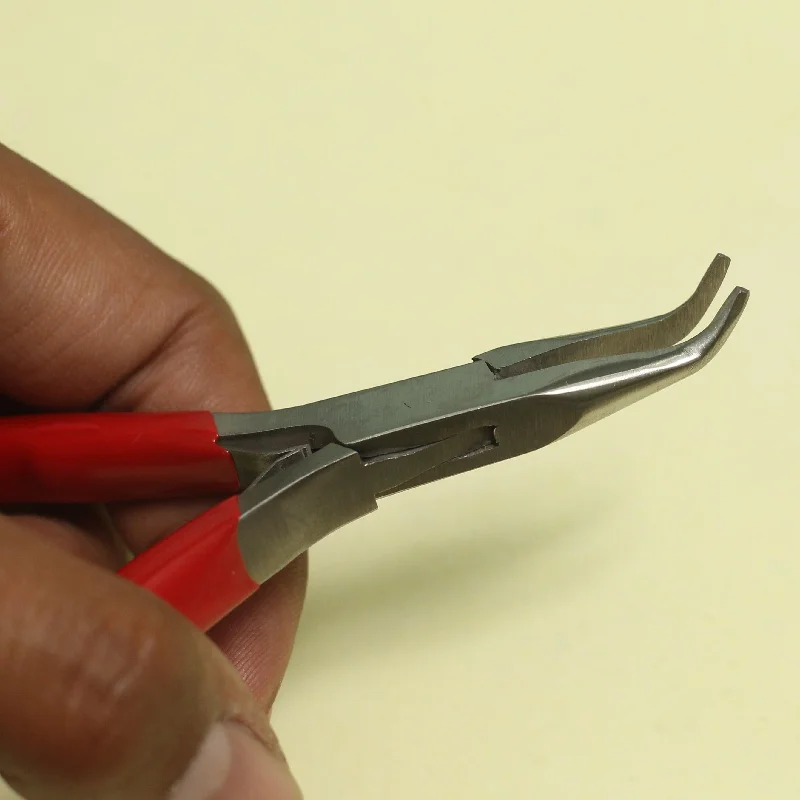 Durable Pliers for Industrial Repairs-Bent Nose Plier