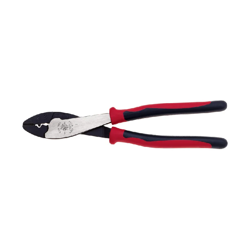 Pliers for Plumbing and Pipe Work-Klein Tools J1005 Crimping and Cutting Tool, Tapered Nose for 10 to 22 AWG Solderless Terminals and Connectors