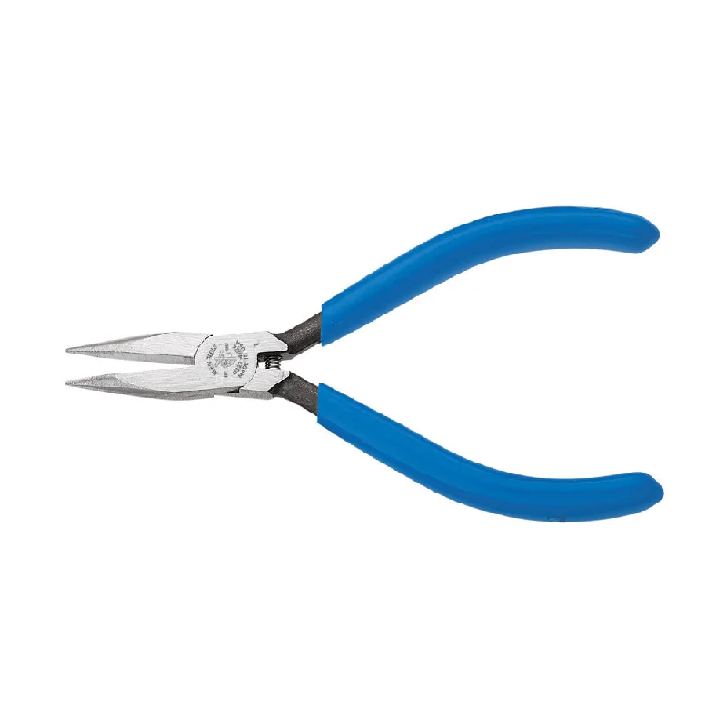 Slip Joint Pliers for Versatile Use-Klein Tools D322-41/2C Electronics Pliers, Slim Long-Nose, Spring, Polished Jaw