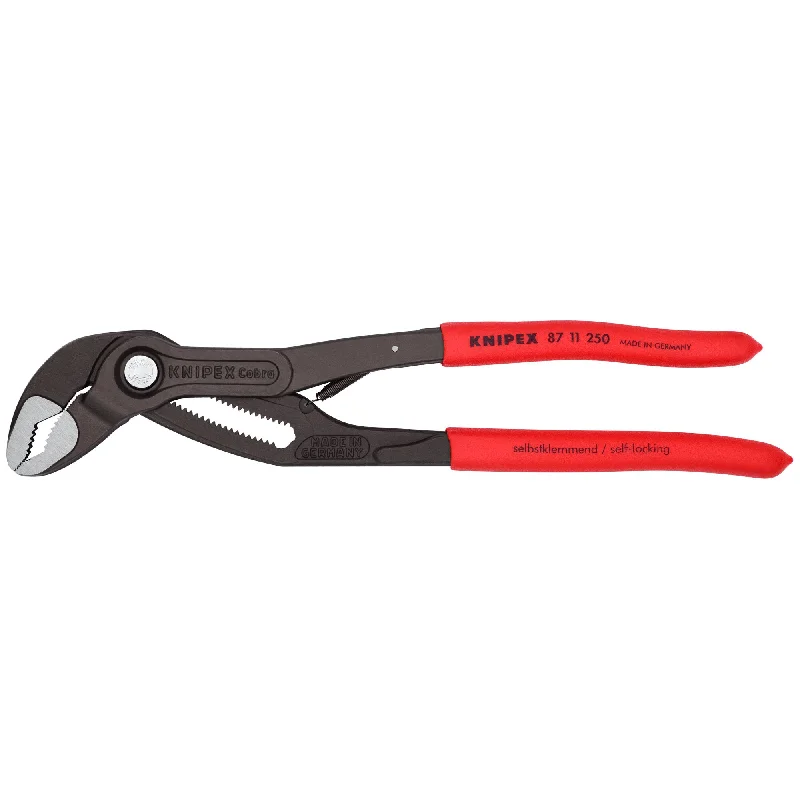 Pliers with Hardened Steel Jaws-Knipex 87 11 250 10" Cobra®…matic Water Pump Pliers