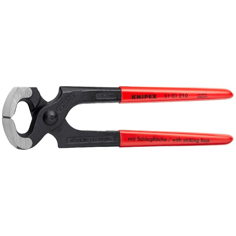 Heavy Duty Pliers for Construction Jobs-Knipex 51 01 210 8 1/4" Carpenters' End Cutting Pliers-Hammer Head Style