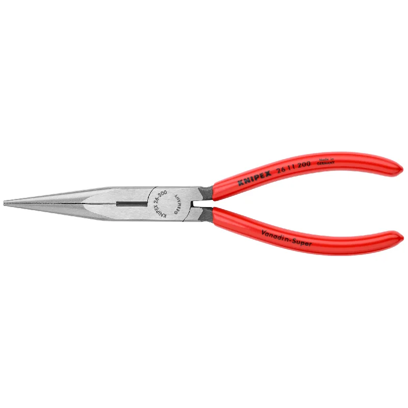 Pliers for Wire Stripping-Knipex 26 11 200 8" Long Nose Pliers with Cutter