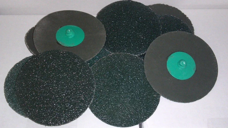 Extra-Fine Sandpaper for Ultra-Smooth Finish-5 pc 3" Roloc Sanding Disc 24 Grit Green Ceramic Coarse