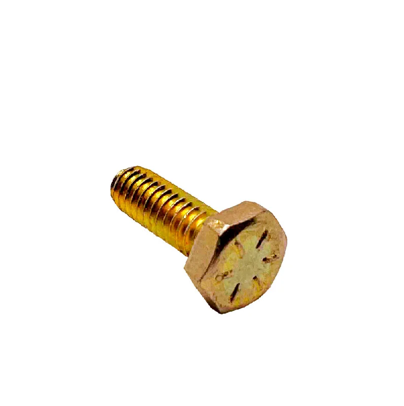 Bolts for Fixing Steel Plates to Concrete-1/4-20 x 3/4in UNC Grade 8 Hex Cap Screw Yellow Zinc