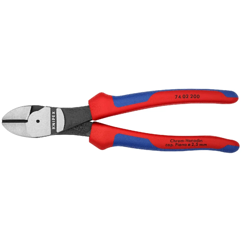 Pliers for Crimping and Cutting Electrical Wires-Knipex 74 02 200 SBA 8" High Leverage Diagonal Cutters - Old Version