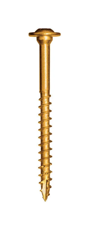 Screws for Fixing Hinges to Doors-GRK Fasteners 5/16 in. X 2-1/2 in. L Star Washer Head Self Tapping Structural Screws