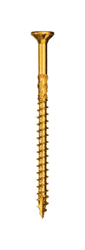 Screws with Square Drive for Better Grip-GRK Fasteners R4 No. 8 X 2-1/2 in. L Star Coated W-Cut Multi-Purpose Screws 100 pk