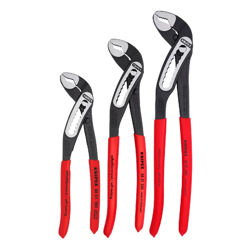 Pliers for Plumbing and Pipe Work-Knipex 00 20 07 US1 3 Pc Alligator® Pliers Set