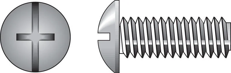 Self-Drilling Screws for Metal-HILLMAN No. 8-32 X 1-1/2 in. L Combination Truss Head Zinc-Plated Steel Machine Screws 100 pk