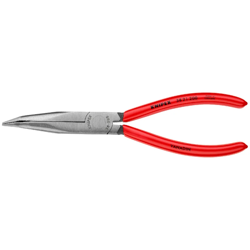 Miniature Pliers for Fine Work-Knipex 38 21 200 8" Long Nose 40° Angled Pliers without Cutter