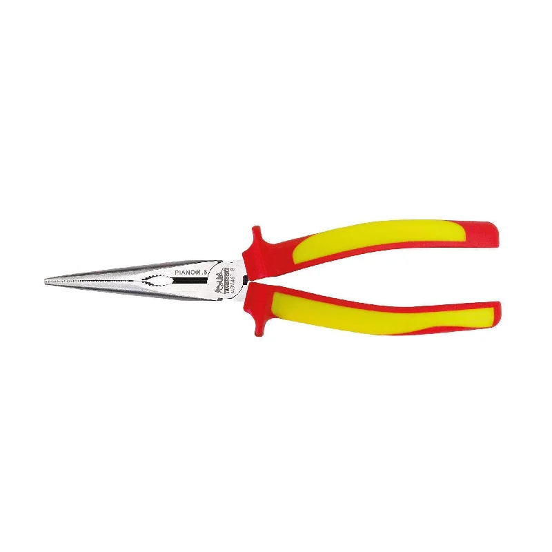 Miniature Pliers for Fine Work-Teng Tools 8 Inch 1000 Volt Insulated Mega Bite Long Nose Pliers - MBV461-8