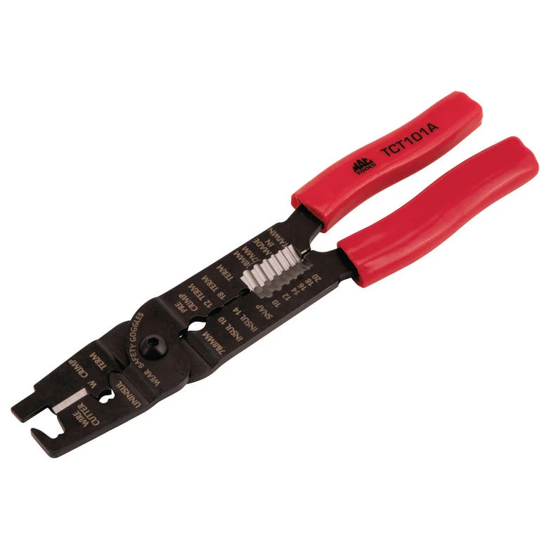 Professional Pliers for Industrial Use-"V" Stripper/Cutter with Lock Spring - 5"