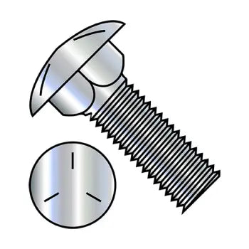 Bolts for Attaching Components in Electrical Work-JFAST 6256C5 - 5/8-11X3 1/2  Carriage Bolt Grade 5 Fully Threaded Zinc, Case Quantity: 
110