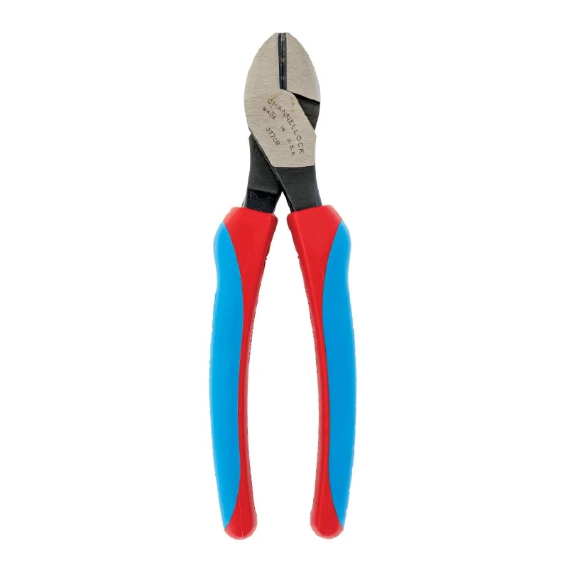 Pliers for Handling Small Mechanical Parts-Channellock 337CB 7 Inch Code Blue XLT Diagonal Cutting Pliers