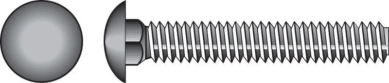 Bolts with Coarse Threads for Quick Installation-Hillman 1/2 in. X 10 in. L Hot Dipped Galvanized Steel Carriage Bolt 25 pk