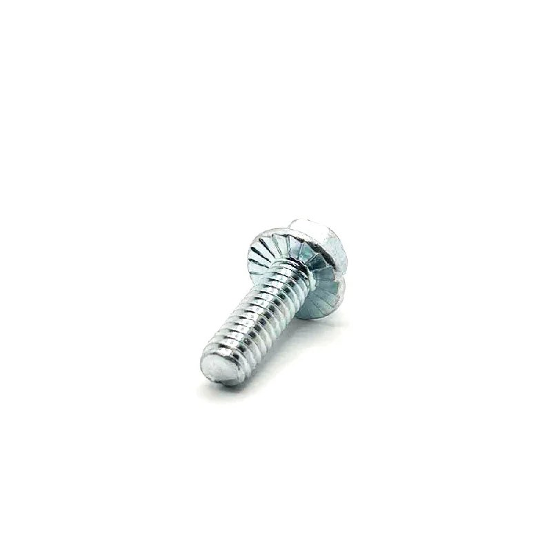 Bolts for Reinforced Concrete Work-1/4-20 X 3/4in UNC Grade 5 Serrated Flange Bolt Clear Zinc