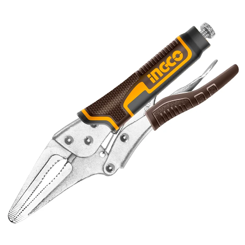 Pliers for Removing Nails and Staples-Ingco Longnose Vicegrip Plier 225mm