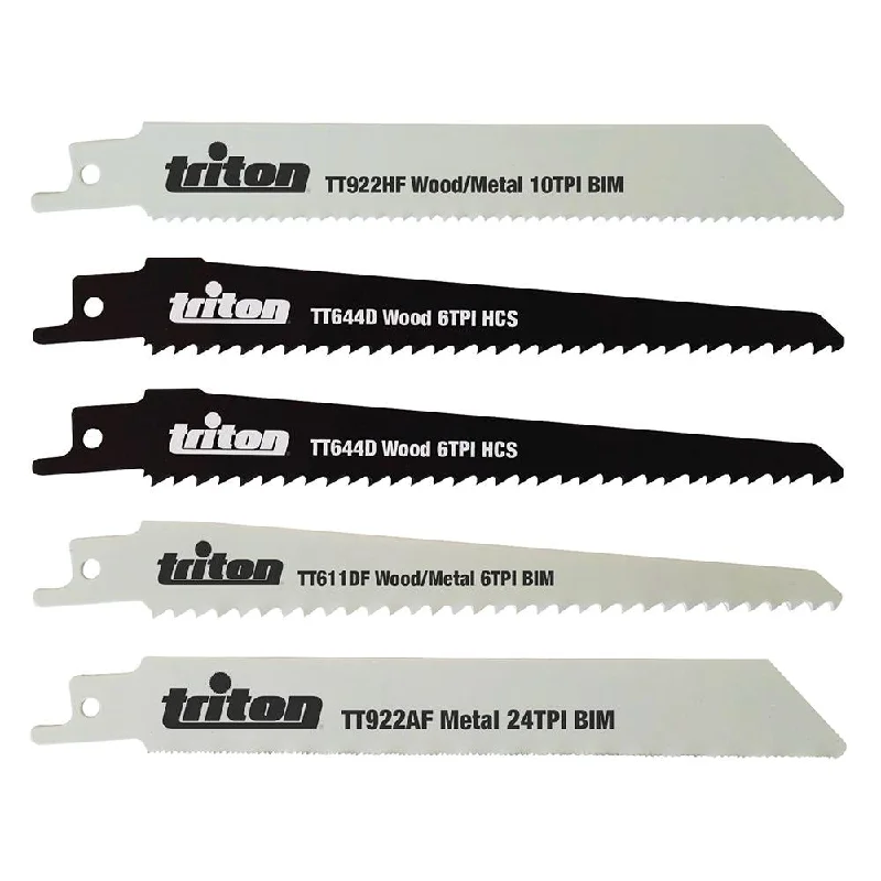 Multi-Blade Circular Saw Blades for Efficiency-Triton Recip Saw Blade Set 5pce 150mm 954242