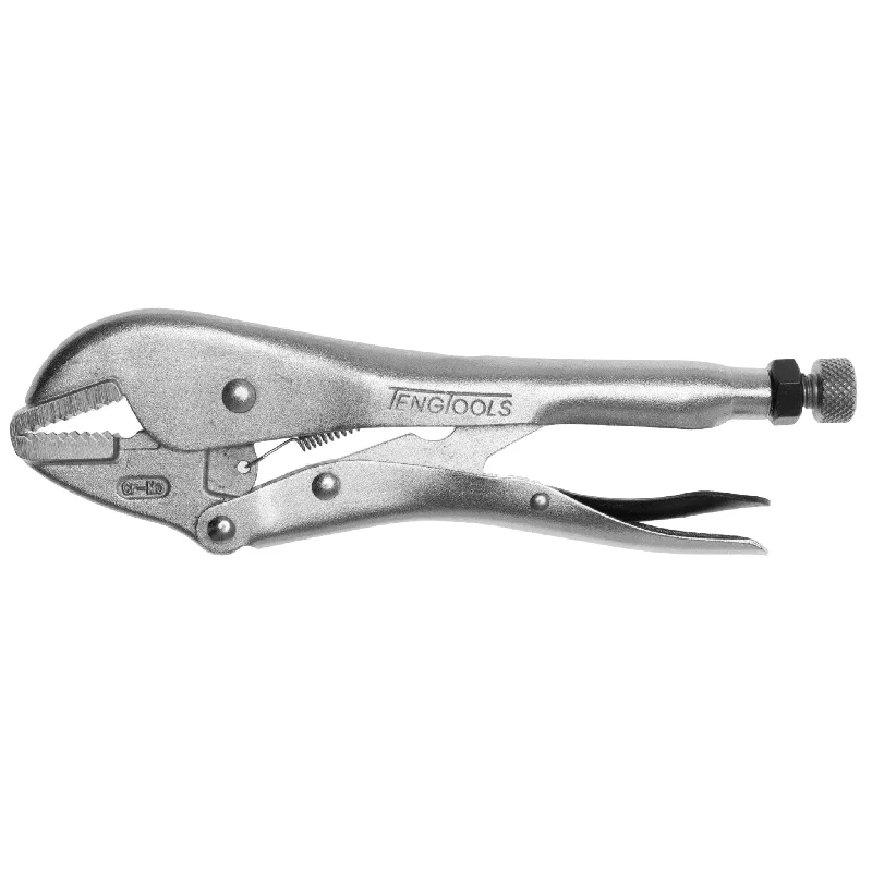 Pliers for Crimping and Cutting Electrical Wires-Teng Tools 10 and 12 Inch Flat Jaw Power Vise Grip Locking Pliers