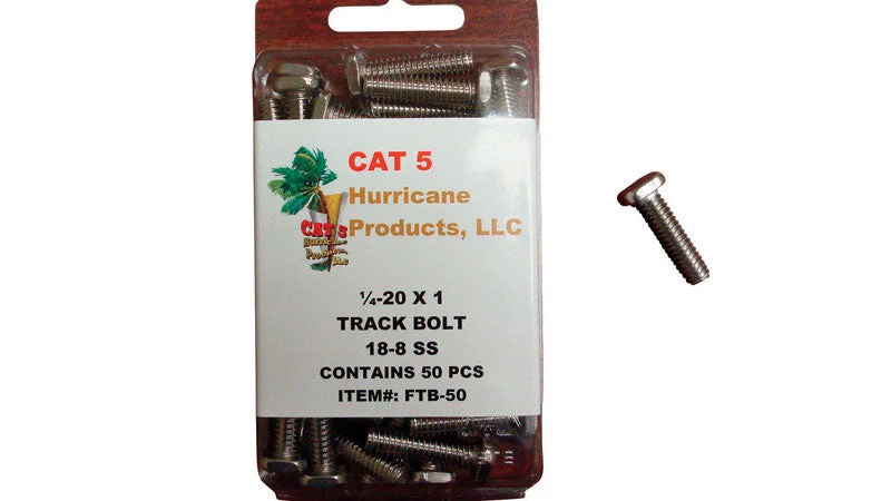 Bolts for Secure Equipment Mounting-Cat 5 F Track Bolts 50/Pack