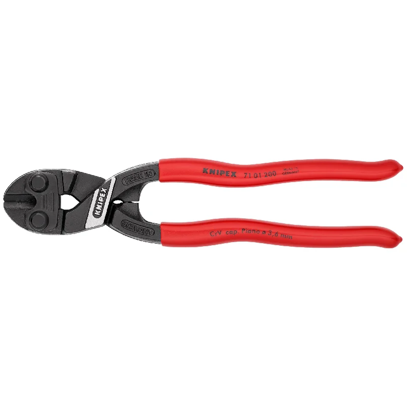 Insulated Pliers for Safety-Knipex 71 01 200 SBA 8" CoBolt® High Leverage Compact Bolt Cutters