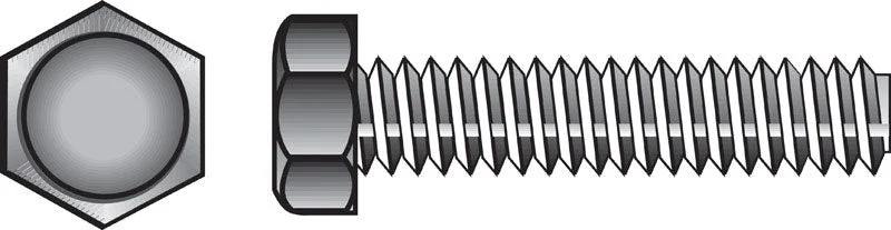 Bolts for Use with Nuts and Washers-Hillman 1/4 in. D X 1 in. L Zinc Plated Steel Hex Tap Bolt 100 pk