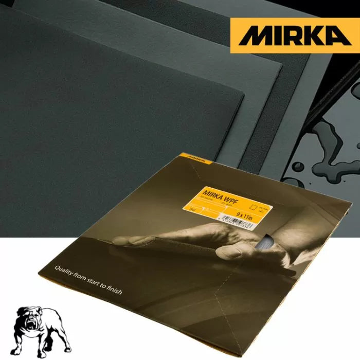 Sandpaper for Polishing and Finishing Metals-Mirka Wet/Dry Sandpaper - 9" x 11" Sheets