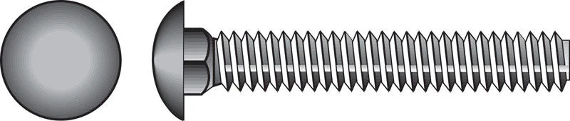 Bolts for Fixing Timber to Metal Frames-HILLMAN 1/4 in. X 3/4 in. L Stainless Steel Carriage Bolt 50 pk