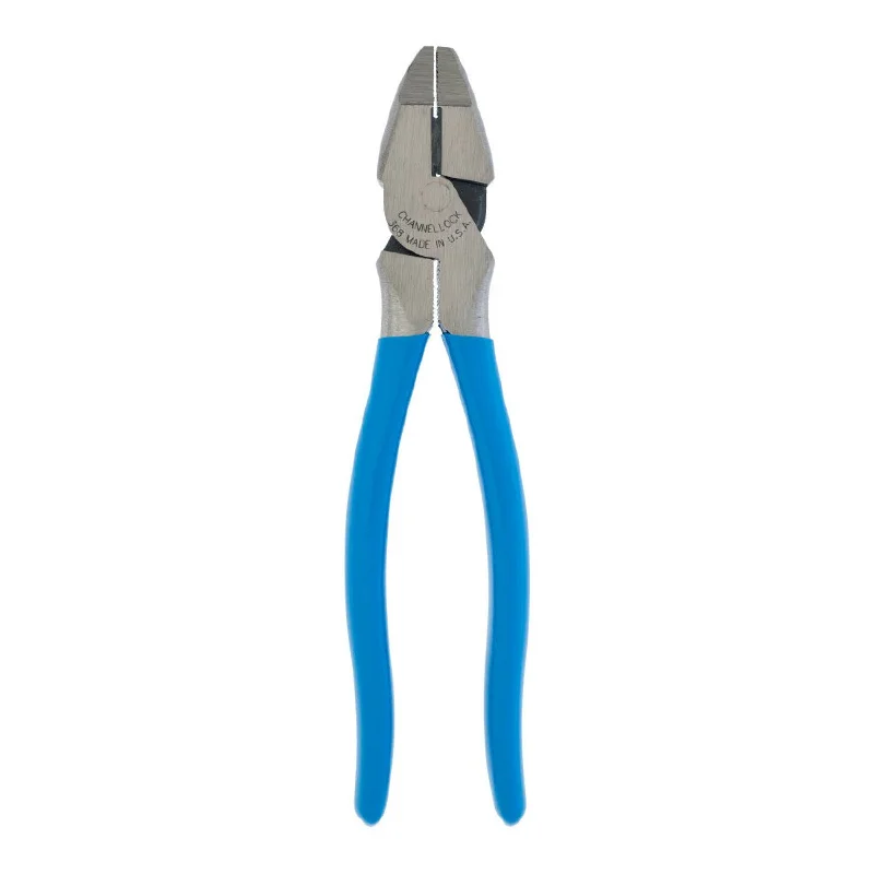 High-Torque Pliers for Heavy Duty Work-Channellock 368 8.5-Inch XLT Round Nose Linemen's Pliers