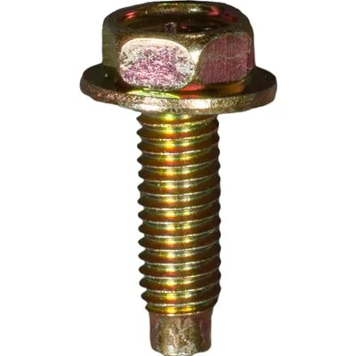 Screws for Furniture Frame Assembly-Auveco # 25209 License Plate Screw M6-1.0 x 20mm Zinc & Yellow. Qty 50.