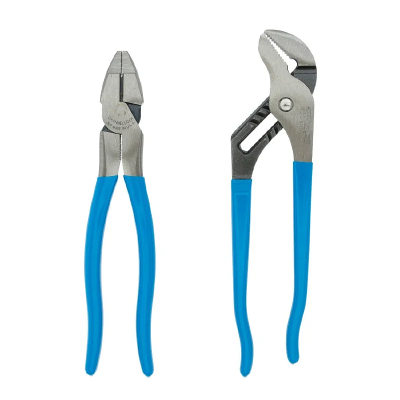 Spring-Action Pliers for Effortless Use-Channellock GS-10 2Pc Plier Set