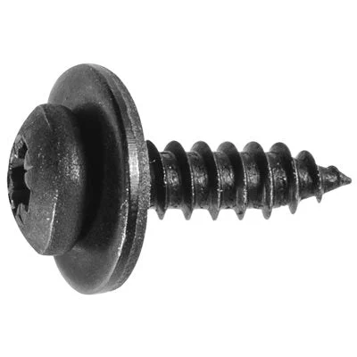 Screws for Mounting Hinges-Auveco # 23841 Phillips Pan Head Tapping Screw Sems M4.2-1.41 X 15mm - Black 11503499. Qty 100.